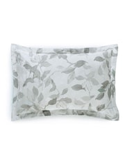 Designers Guild Set of 2 Platinum Silver Fleur Blanche 250 Thread Count Pillowcase - Image 6 of 8