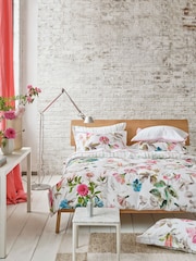 Designers Guild Set of 2 Fuchsia Pink Japanese Magnolia 200 Thread Count Pillows - Image 1 of 8