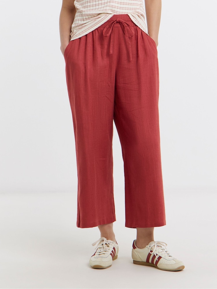 Portocaliu - Fustă pantaloni Jd Williams din amestec cu in cu croi larg - Imaginea 2 din 4