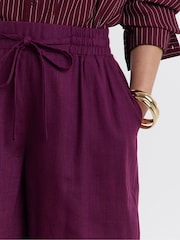 JD Williams Linen Mix Tie Waist Shorts - Bild 4 von 4