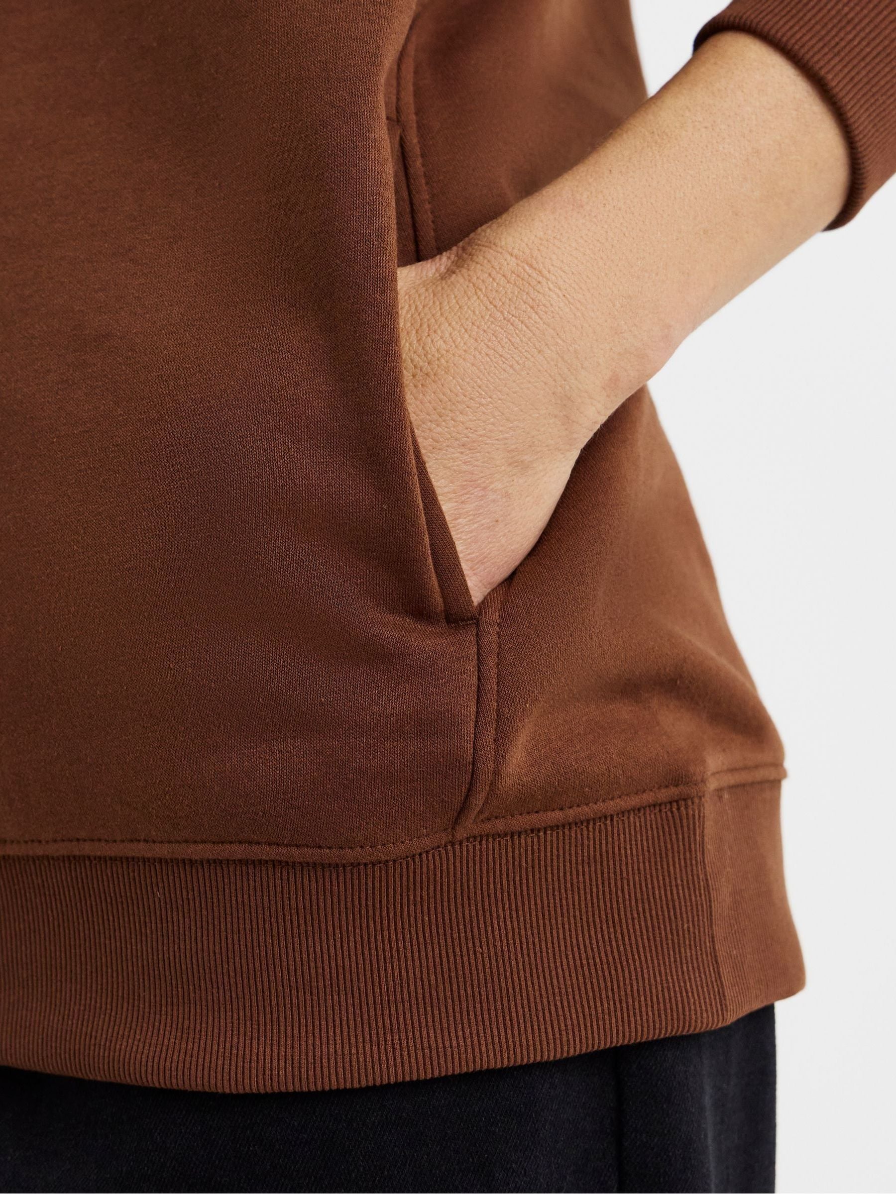 Buy JD Williams Brown Side Zip Longline Sweat Top from Next USA