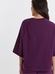 JD Williams Purple Half Sleeve Sweatshirt - Image 2 of 4