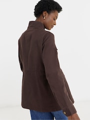 JD Williams Brown Stretch Utility Jacket - Image 2 of 4