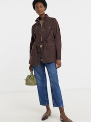 JD Williams Brown Stretch Utility Jacket - Image 4 of 4
