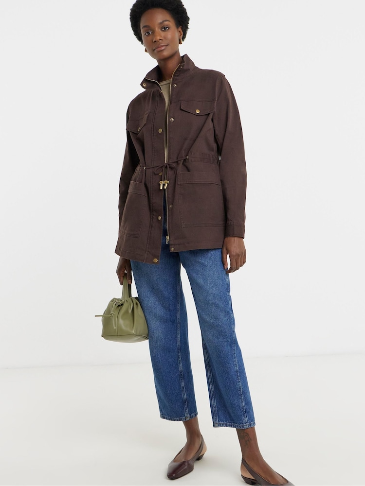 JD Williams Brown Stretch Utility Jacket - Image 4 of 4 JD Williams Brown Stretch Utility Jacket - Image 4 of 4