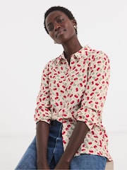 JD Williams Cream Printed Shirt - Image 3 of 4