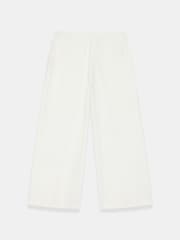 Mint Velvet White Pleated Wide Leg Trousers - Image 8 of 8