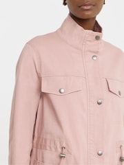 JD Williams Pink Stretch Utility Jacket - Image 3 of 4
