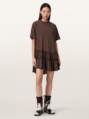 AllSaints Brown Feyre Dress - Image 2 of 6