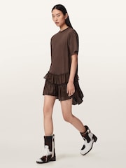 AllSaints Brown Feyre Dress - Image 5 of 6
