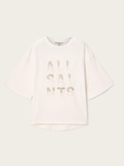 AllSaints White Stacks Amelie T-Shirt - Image 5 of 6