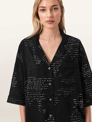 Negro - AllSaints Clem Pyjamas Set - Imagen 1 de 6