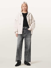 AllSaints White Dreamer Amphia Hoodie - Image 3 of 7
