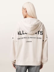AllSaints White Dreamer Amphia Hoodie - Image 6 of 7