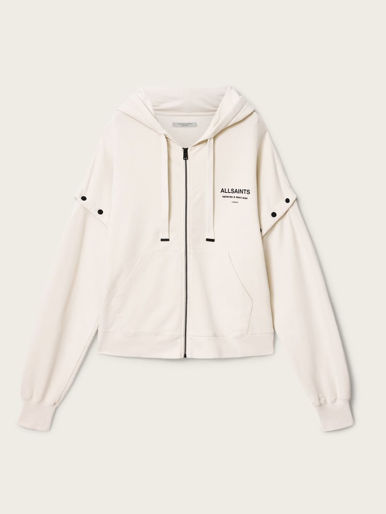 AllSaints White Dreamer Amphia Hoodie - Image 7 of 7 AllSaints White Dreamer Amphia Hoodie - Image 7 of 7