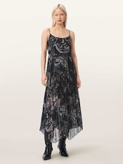 AllSaints Black Donatella Dress - Image 4 of 7