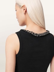 AllSaints Black Lucy Tank - Image 2 of 7