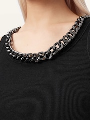 AllSaints Black Lucy Tank - Image 4 of 7