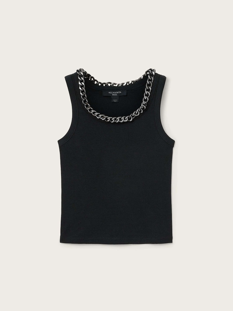 AllSaints Black Lucy Tank - Image 7 of 7