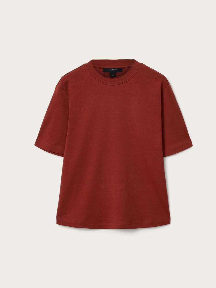 AllSaints Red Lisa T-Shirt - Image 7 of 7 AllSaints Red Lisa T-Shirt - Image 7 of 7