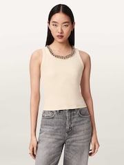 AllSaints Off White Lucy Tank - Image 1 of 6