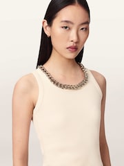 AllSaints Off White Lucy Tank - Image 4 of 6