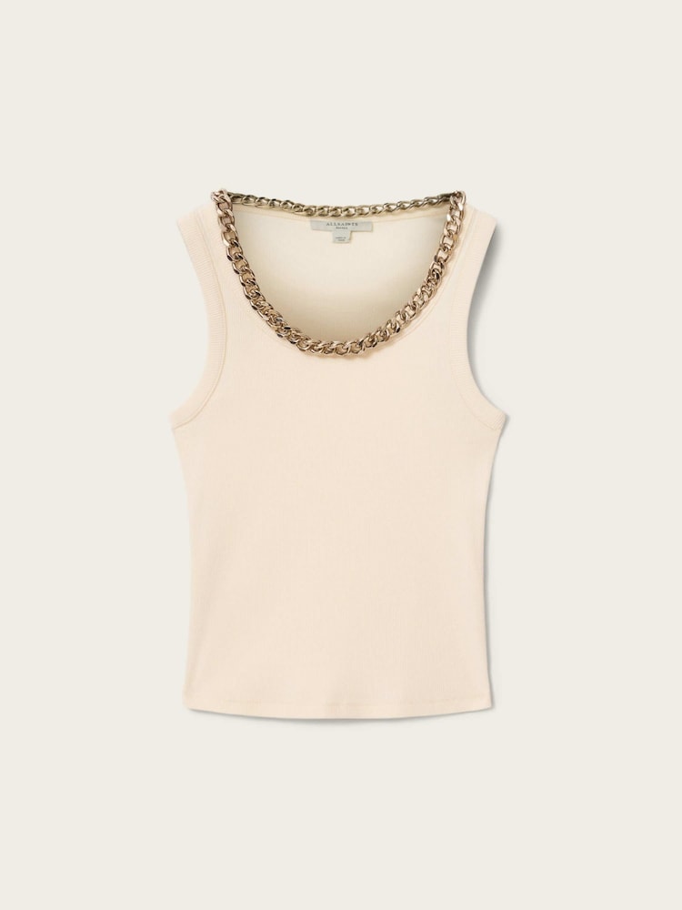AllSaints Off White Lucy Tank - Image 6 of 6