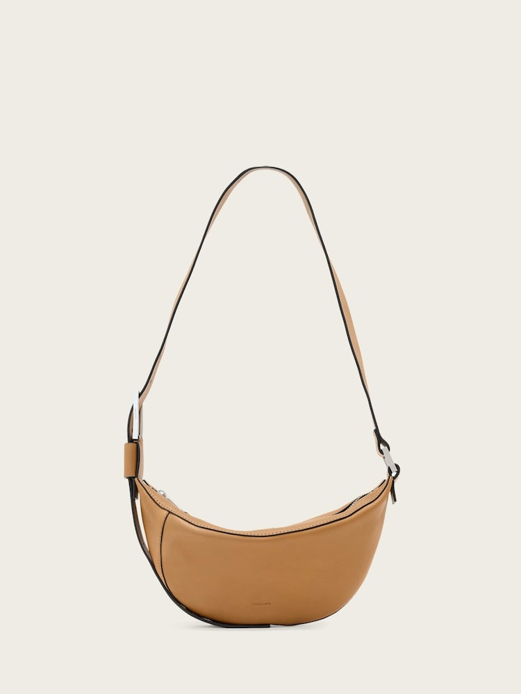 AllSaints Tan Luna Cross-Body Bag - Image 1 of 4