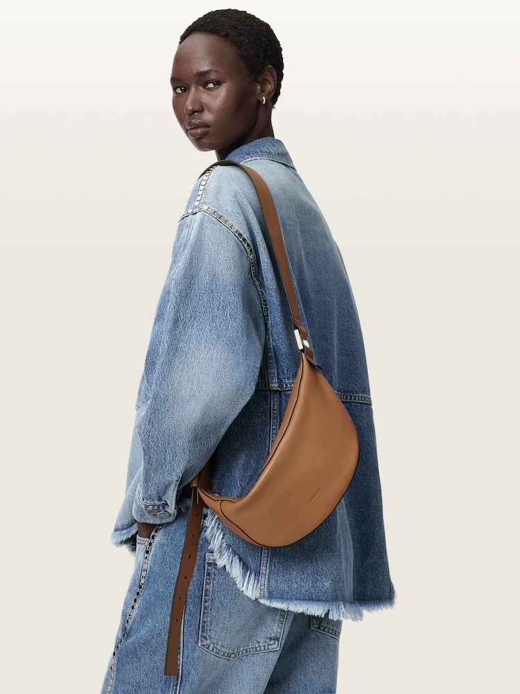 AllSaints Tan Luna Cross-Body Bag - Image 4 of 4