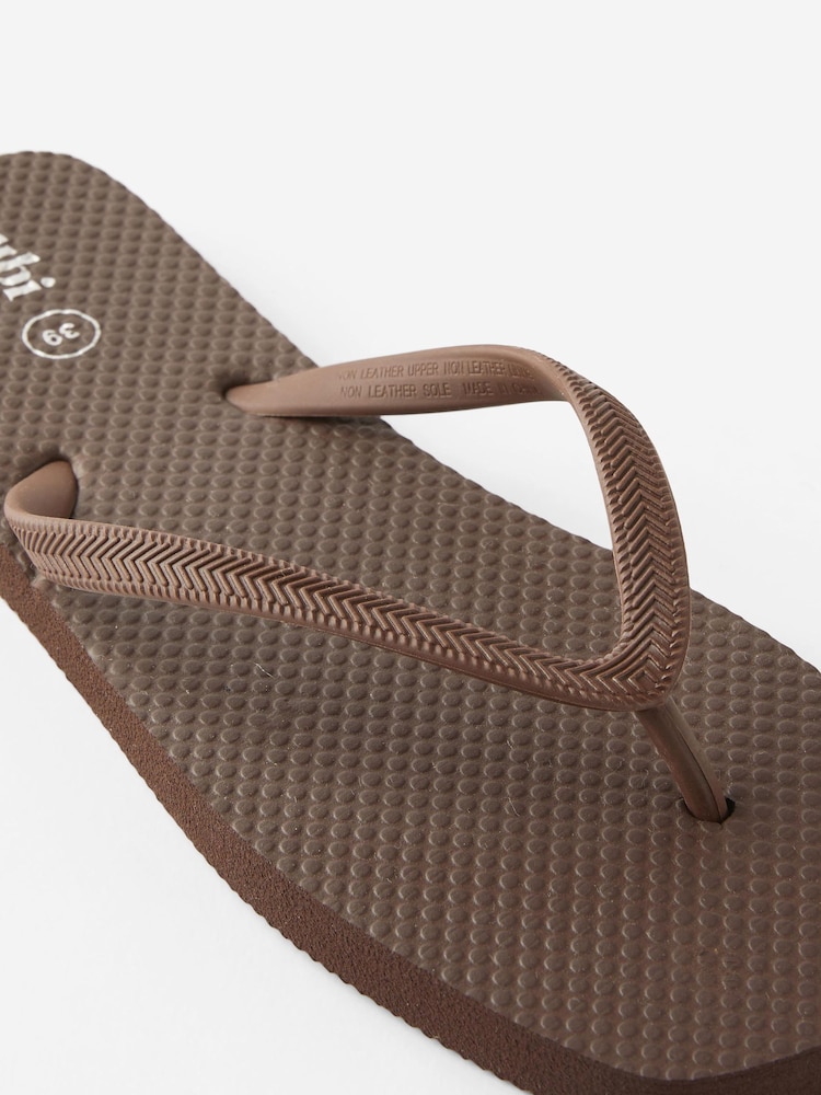 Cotton On Brown Square Toe Flip Flops - Image 4 of 4 Cotton On Brown Square Toe Flip Flops - Image 4 of 4