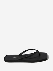 Cotton On Black Square Toe Flip Flops - Image 1 of 3