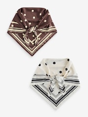 Cotton On Brown Knot Your Everyday Scarfs 2 Pack - Image 1 of 3