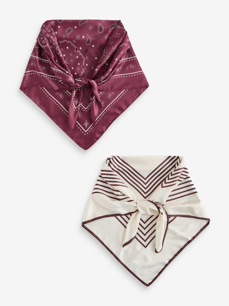 Cotton On Purple Knot Your Everyday Scarfs 2 Pack - Image 1 of 4