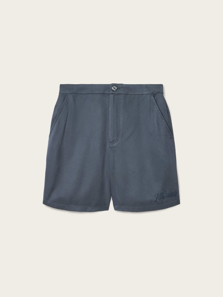 AllSaints Blue Circe Shorts - Image 7 of 7