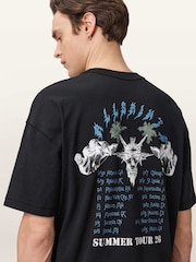 AllSaints Black Palm Ripper Crew T-Shirt - Image 3 of 6