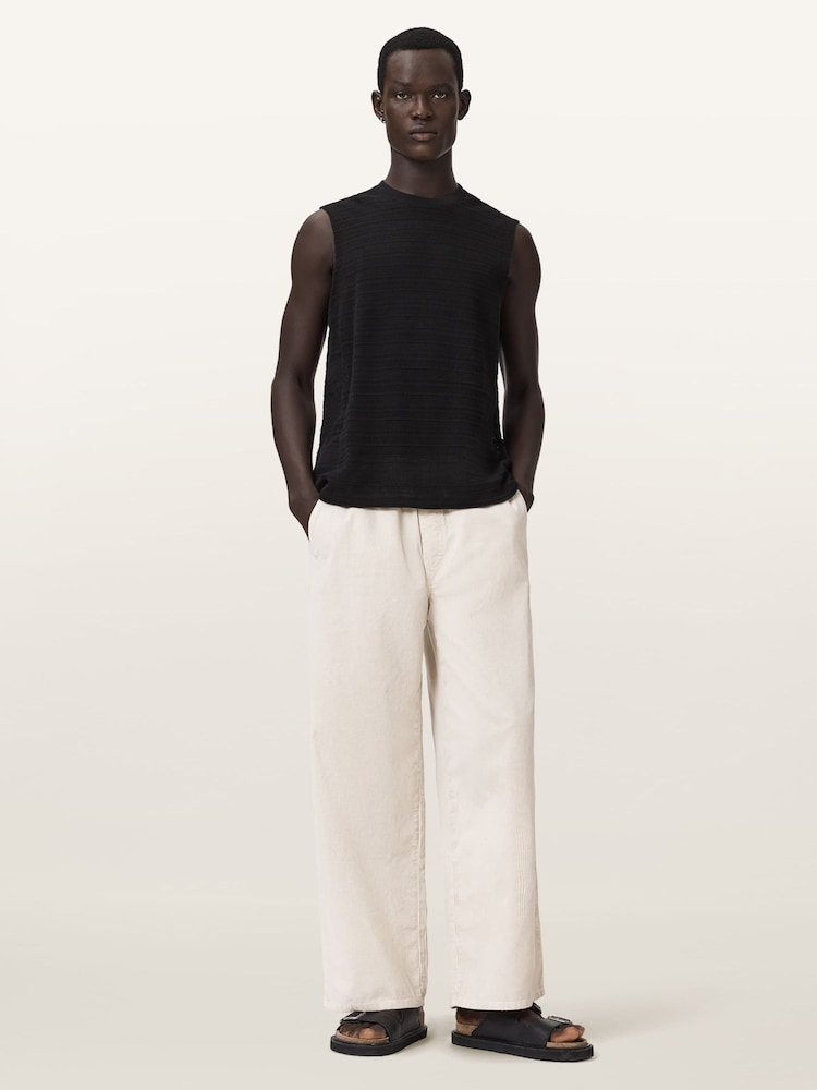 AllSaints Black Cove Crew T-Shirt - Image 2 of 6