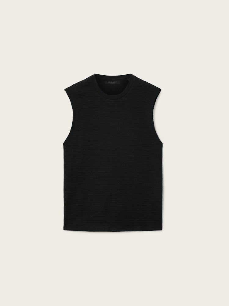 AllSaints Black Cove Crew T-Shirt - Image 6 of 6