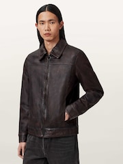 Marrón - AllSaints Alkan Jacket - Imagen 1 de 6