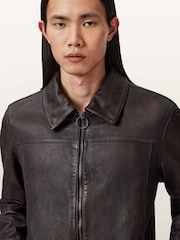 Marrón - AllSaints Alkan Jacket - Imagen 3 de 6