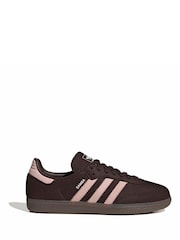 adidas Originals Brown Samba Shoes - Image 1 of 9