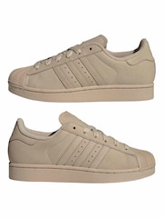 adidas Originals Cream Superstar Shoes - Image 5 of 9