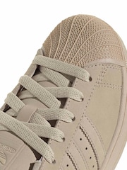 adidas Originals Cream Superstar Shoes - Image 8 of 9