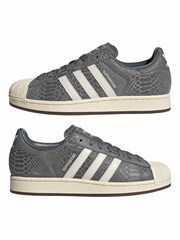 adidas Originals Grey Superstar Shoes - Image 5 of 9
