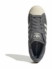 adidas Originals Grey Superstar Shoes - Image 6 of 9