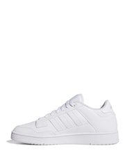 adidas White Rapid Court Low Shoes - Image 4 of 9