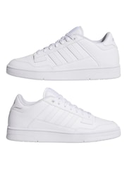 adidas White Rapid Court Low Shoes - Image 5 of 9