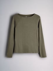 Mehrfarbig - The Set – 3er-Pack weiche Raglan-T-Shirts mit Bootsausschnitt - Bild 4 von 6
