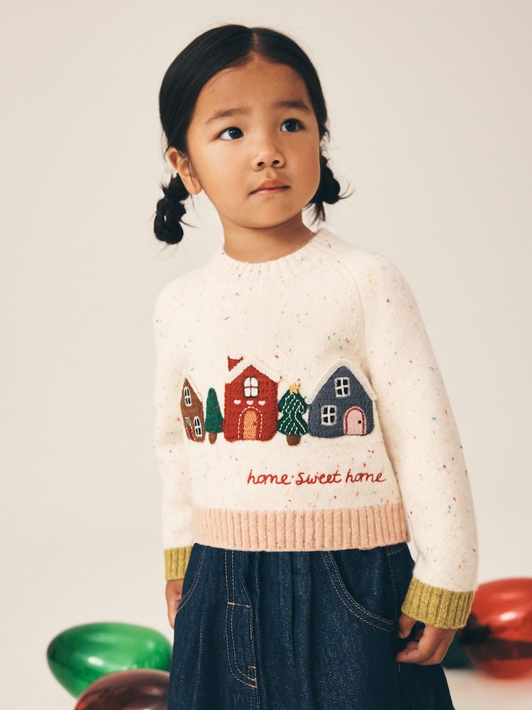 Ecru Home Sweet Home - Рождественский джемпер (3mths-7yrs) - Изображение 2 7