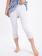 Weird Fish White Blondie Cropped Leggings - Image 1 of 6