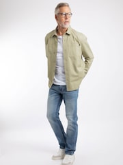 Weird Fish Bear Workwear Twill Overshirt - Εικόνα 4 από 9